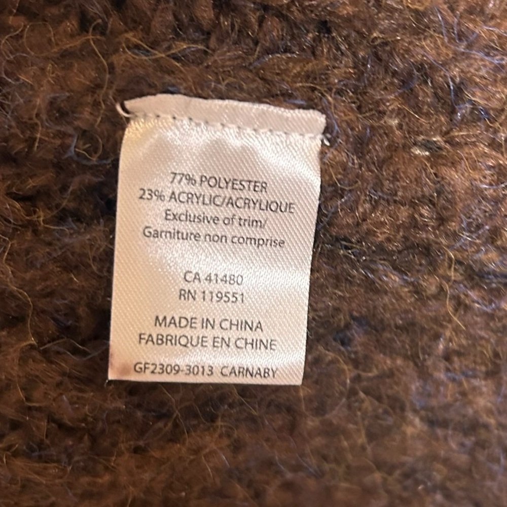 Gentle Fawn Carnaby Pullover Sweater- Brown- Size XL - Picture 10 of 12